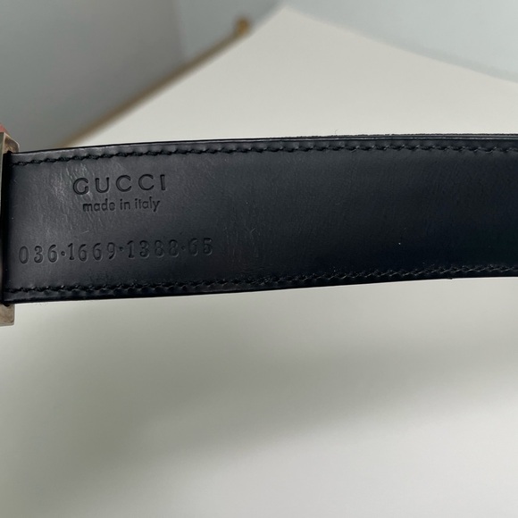 GUCCI Double G Logo Canvas Belt - Picture 7 of 7